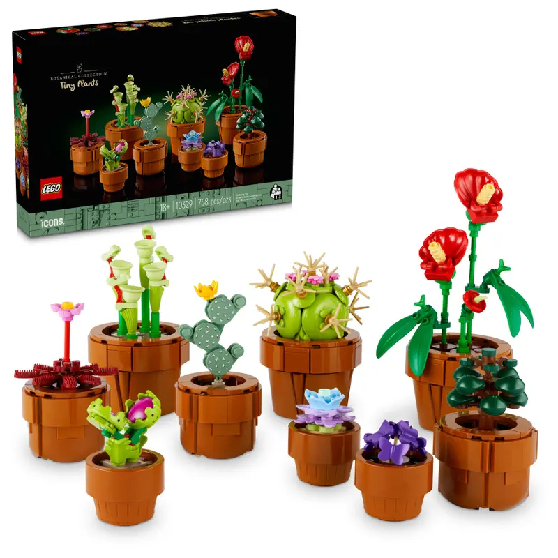 Set di 409 pezzi non compatibili con Lego (tulipani e orchidee