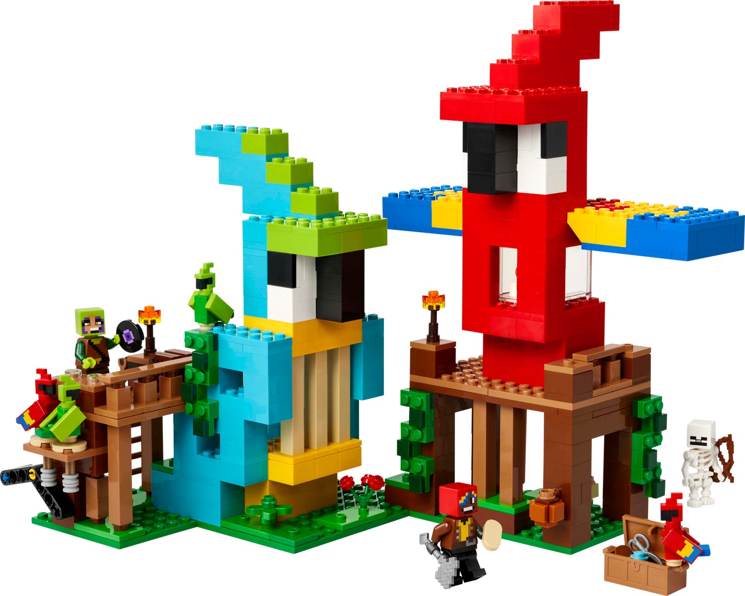 Le case pappagallo 21282 | Minecraft® | LEGO® Shop ufficiale IT